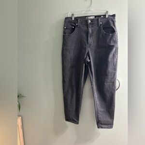 Levi’s silver tab mom jeans washed black cropped ankle